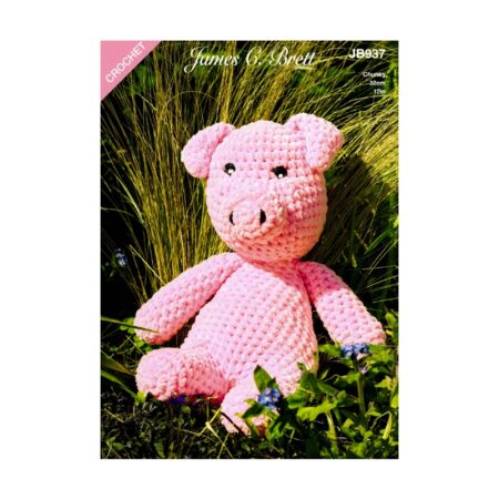 James C Brett Flutterby Petunia Pig Pattern JB937