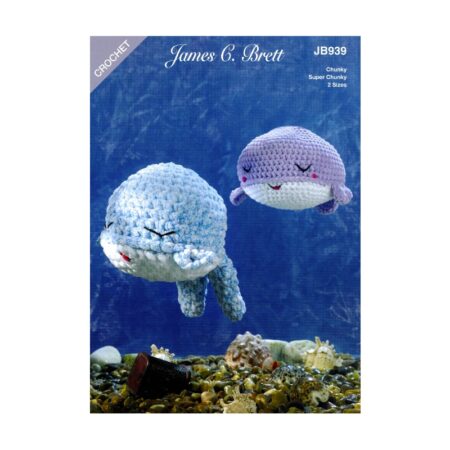 James C Brett Flutterby Wendi & Willow Whale Pattern JB939