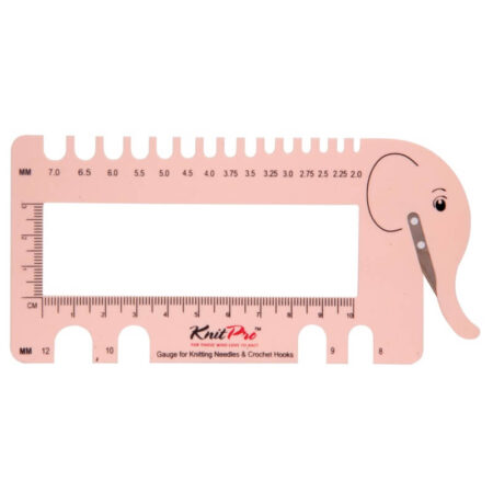 KnitPro Elephant Pin and Hook Gauge with Cutter - Image 2