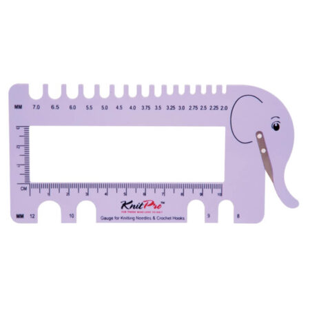 KnitPro Elephant Pin and Hook Gauge with Cutter - Image 3