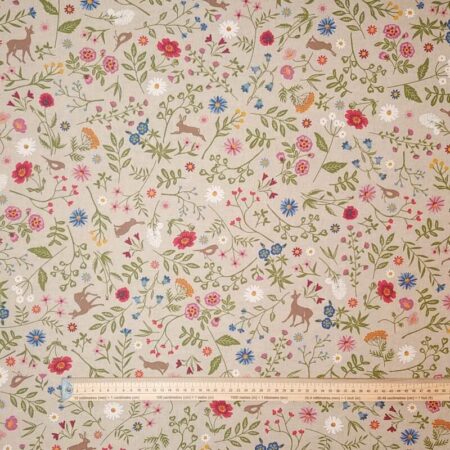 Floral Animal Garden Linen Look - Image 4