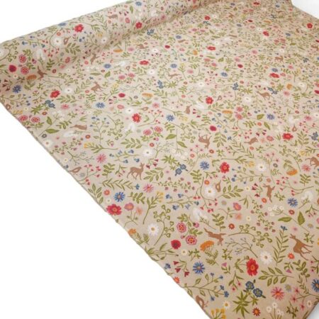 Floral Animal Garden Linen Look - Image 3