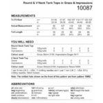 Stylecraft Round & V Neck Tank Tops Pattern 10087