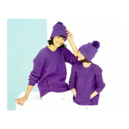 Stylecraft Special DK Sweater and Hat Pattern 9767 - Image 2