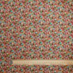 Packed Autumn Flowers Viscose Twill
