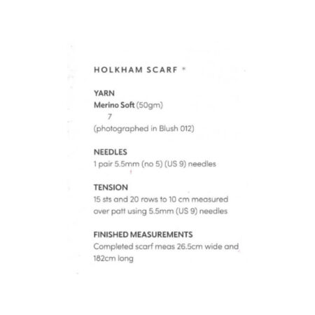 Rowan Holkham Hat + Scarf MIP42 - Image 3
