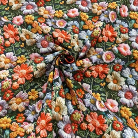 Crochet Embroidery Effect Cotton - Image 11