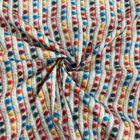 Crochet Embroidery Effect Cotton - Image 3