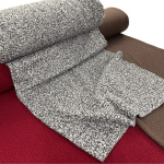 Wine Boucle Polyester Woollen