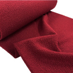 Wine Boucle Polyester Woollen