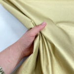 Plain Metallic Gold and Silver Cotton
