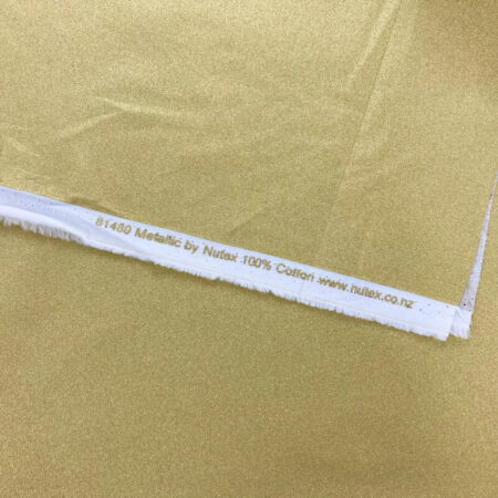 Plain Metallic Gold and Silver Cotton - Image 4