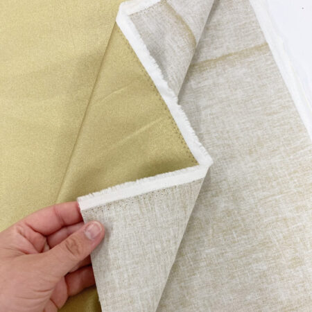 Plain Metallic Gold and Silver Cotton - Image 5