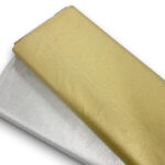 Plain Metallic Gold and Silver Cotton