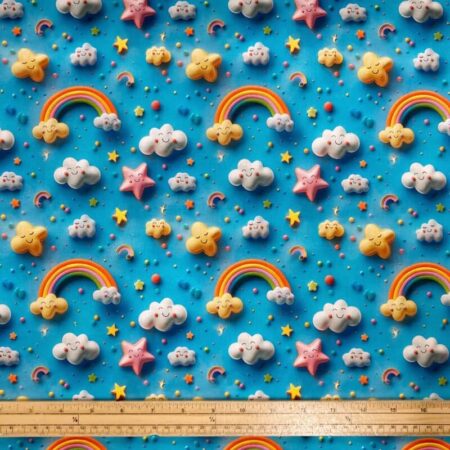3D Look Fondant Clay Cotton Fabric - Image 9