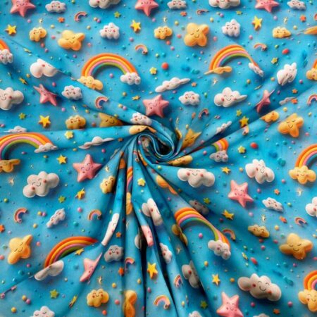 3D Look Fondant Clay Cotton Fabric - Image 11