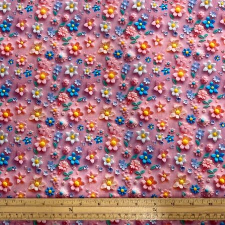 3D Look Fondant Clay Cotton Fabric - Image 15