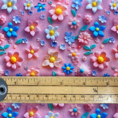 3D Look Fondant Clay Cotton Fabric - Image 16