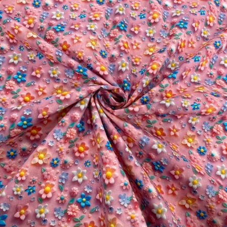 3D Look Fondant Clay Cotton Fabric - Image 17