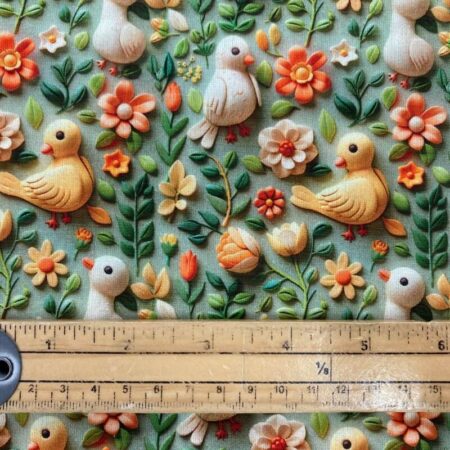 3D Look Fondant Clay Cotton Fabric - Image 12