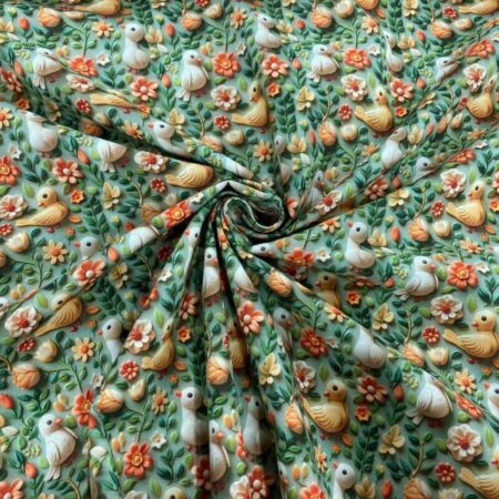 3D Look Fondant Clay Cotton Fabric - Image 13