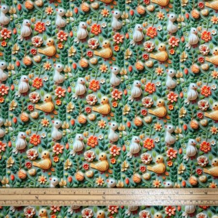 3D Look Fondant Clay Cotton Fabric - Image 14