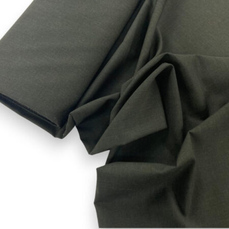 Dark Green Wool Suiting Fabric - Image 5