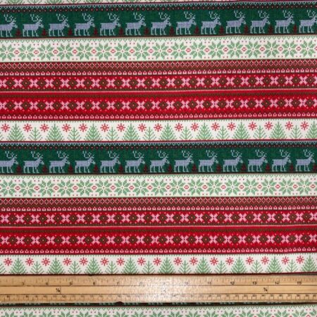 French Terry Festive Stripe Jersey - Image 2