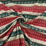 French Terry Festive Stripe Jersey