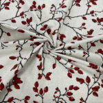 Rose Hip Briar Linen Look Panama
