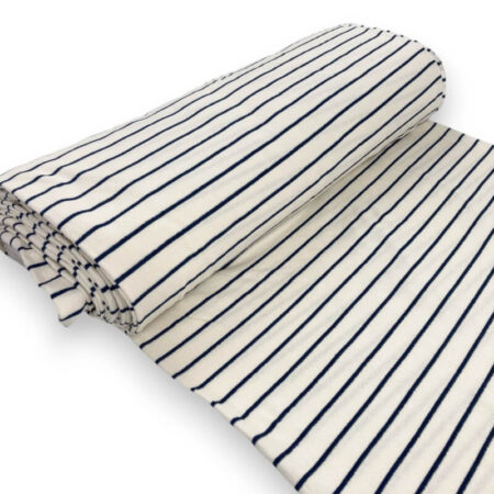 French Terry Breton Stripe Navy