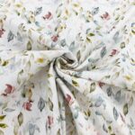 Watercolour Leaves Linen