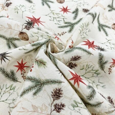 Christmas Sparkle Lurex Panama - Image 2