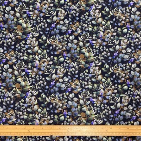 Eucalyptus and Lavender Viscose Challis - Image 2