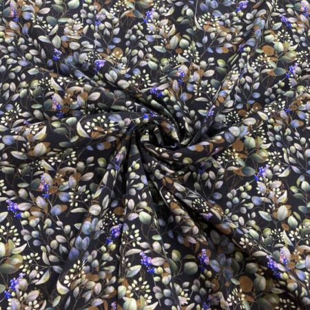 Eucalyptus and Lavender Viscose Challis - Image 3