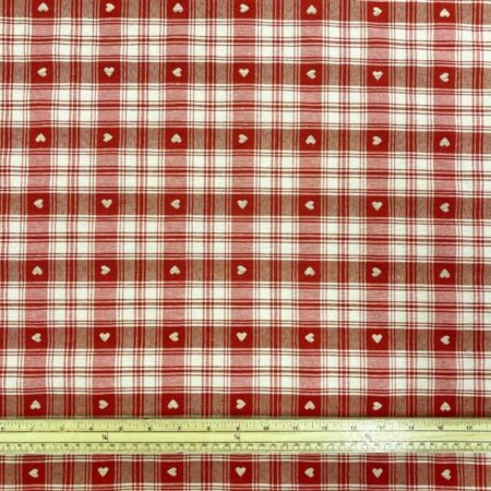 Heart Check Plaid Polycotton - Image 4