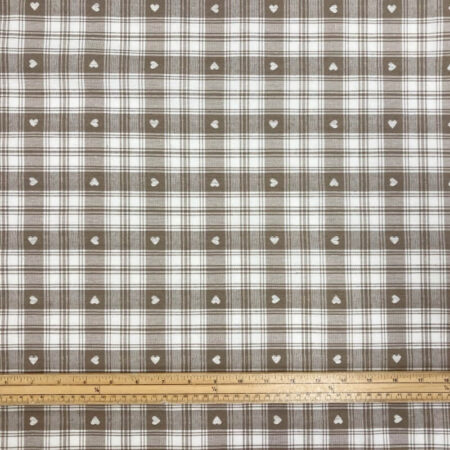 Heart Check Plaid Polycotton - Image 3