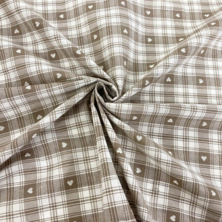 Heart Check Plaid Polycotton - Image 2