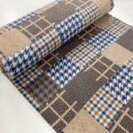 Patchwork Check Wool Blend