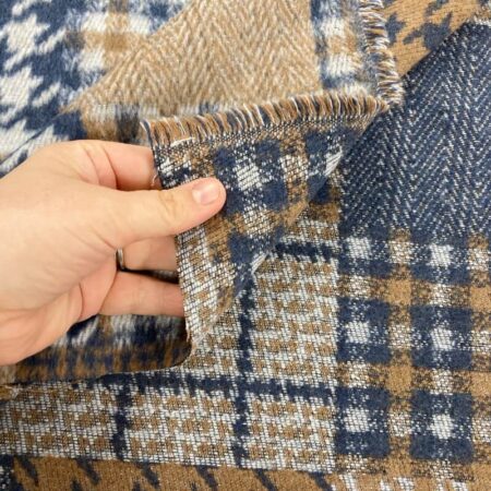 Patchwork Check Wool Blend - Image 3