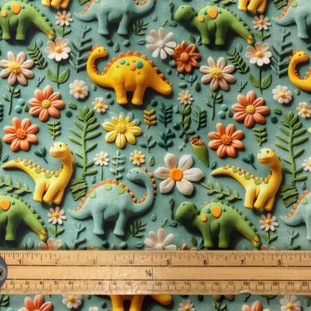 3D Look Fondant Clay Cotton Fabric - Image 2