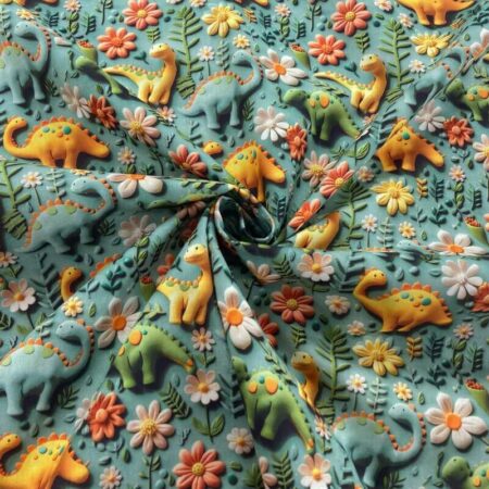 3D Look Fondant Clay Cotton Fabric - Image 3