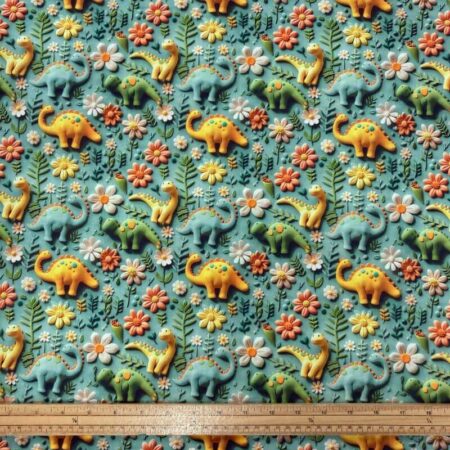 3D Look Fondant Clay Cotton Fabric - Image 4