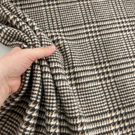Brown Glen Check Wool