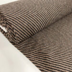 Diagonal Stripe Wool Blend