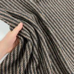 Diagonal Stripe Wool Blend