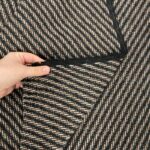 Diagonal Stripe Wool Blend