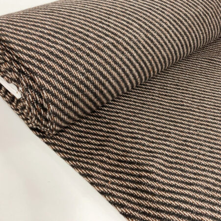 Diagonal Stripe Wool Blend - Image 2