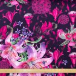 Flamingo Mandala Cotton Jersey