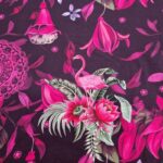 Flamingo Mandala Cotton Jersey
